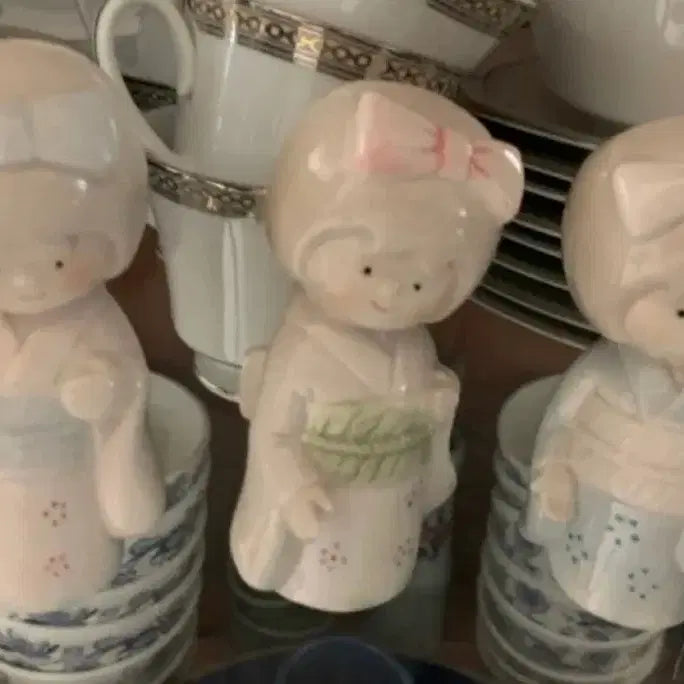 [BUNJANG] Ceramic Dolls Set of 3 / 도자기 인형 세개 세트