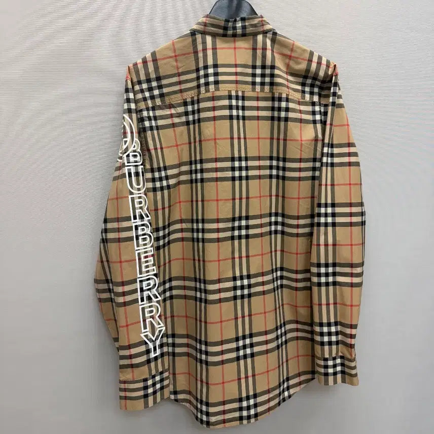 [BUNJANG] Burberry Camerson Logo Print Poplin Shirt / 버버리 CAMERSON 로고 프린트 포플린 셔츠 ( 100~105 )