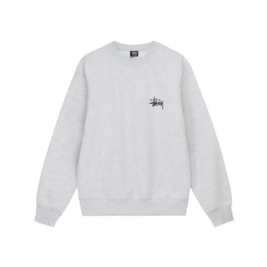 [BUNJANG] Stussy Basic Sweatshirt Melange Gray / 스투시 베이직 맨투맨 멜란지 S,M 미개봉 새상품