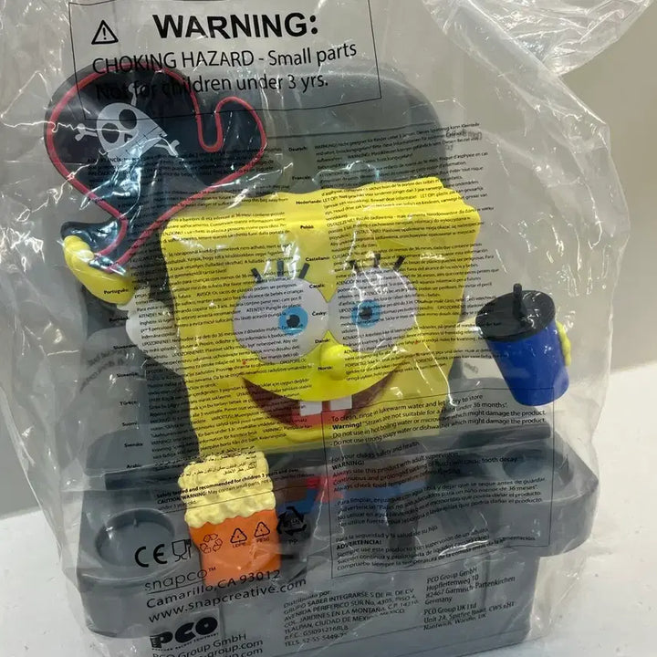 [BUNJANG] Spongebob Squarepants Movie Theater Popcorn Bucket Figure / 스폰지밥 영화 극장판 팝콘통 피규어