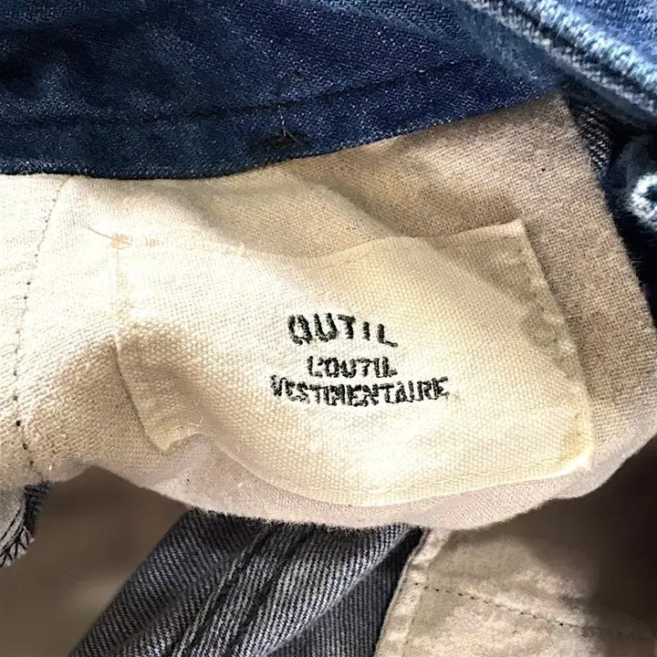 [SOLD OUT] outil 우티 판탈론 아를 데님 신치백 워크 팬츠