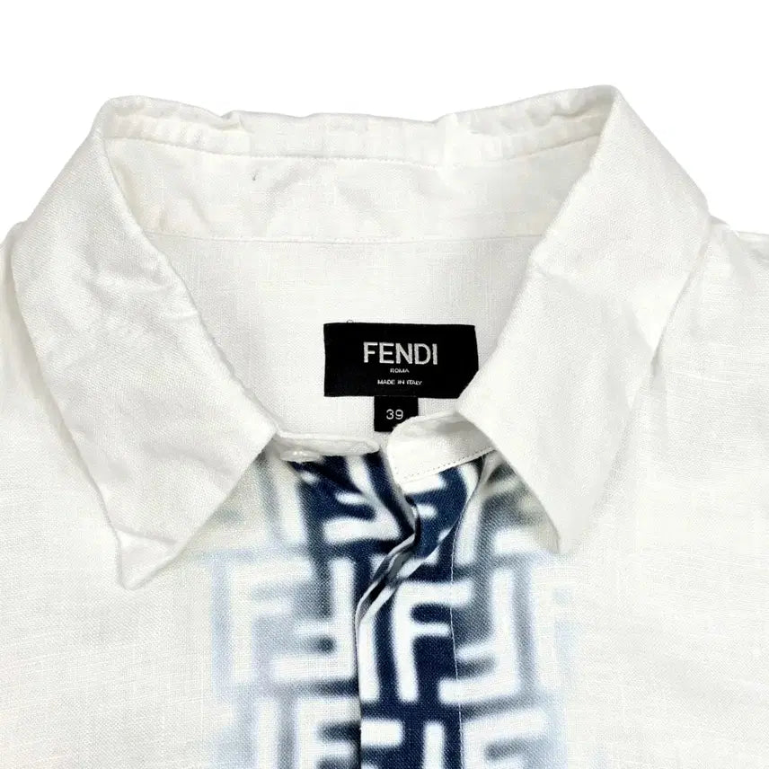 [BUNJANG] Fendi FF Gradient Linen Shirt / 펜디 FF 그라디언트 린넨셔츠