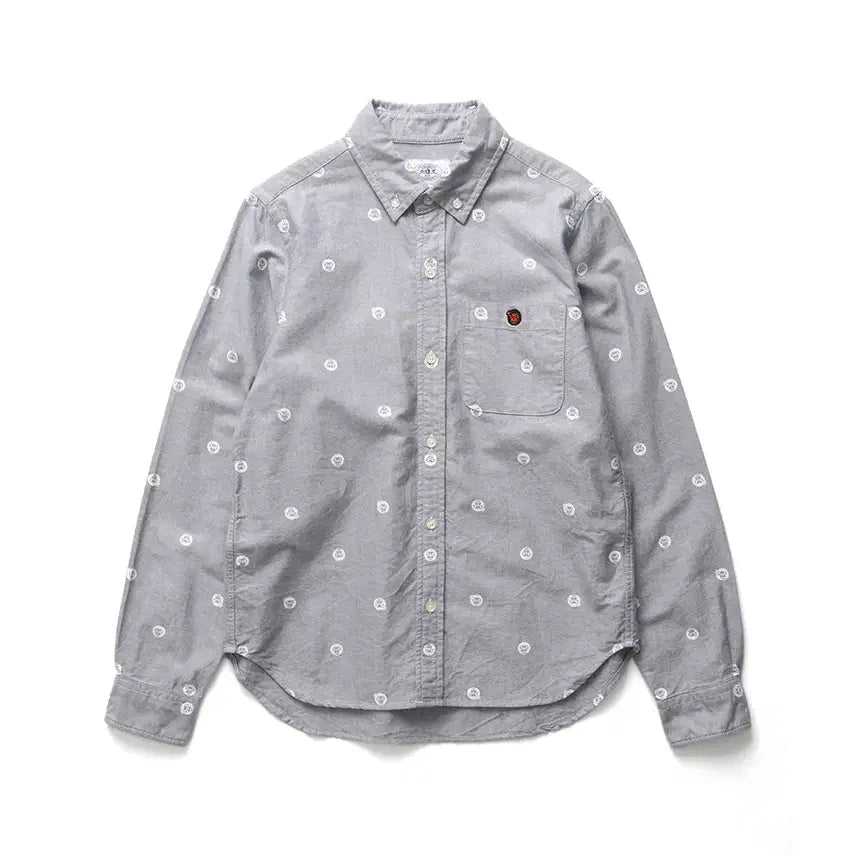 [BUNJANG] A BATHING APE Milo Patterned Oxford Shirt / A BATHING APE Milo Shirt