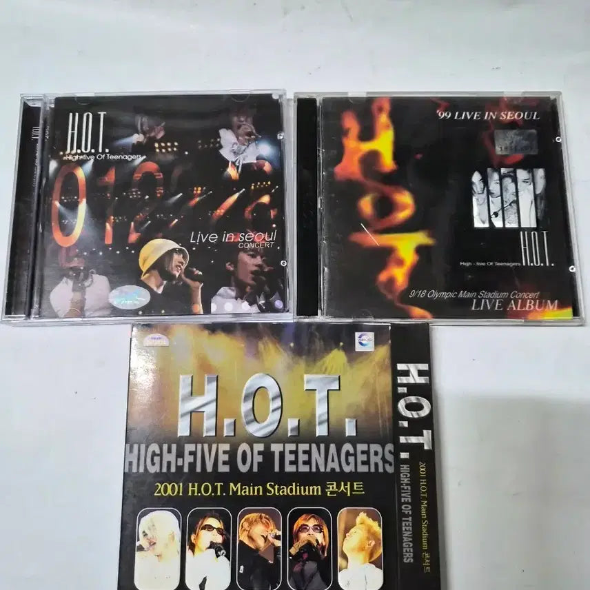 [BUNJANG] H.O.T. Concert Live Album Bundle Set / H.O.T. 콘서트 라이브 앨범 CD 일괄입니다