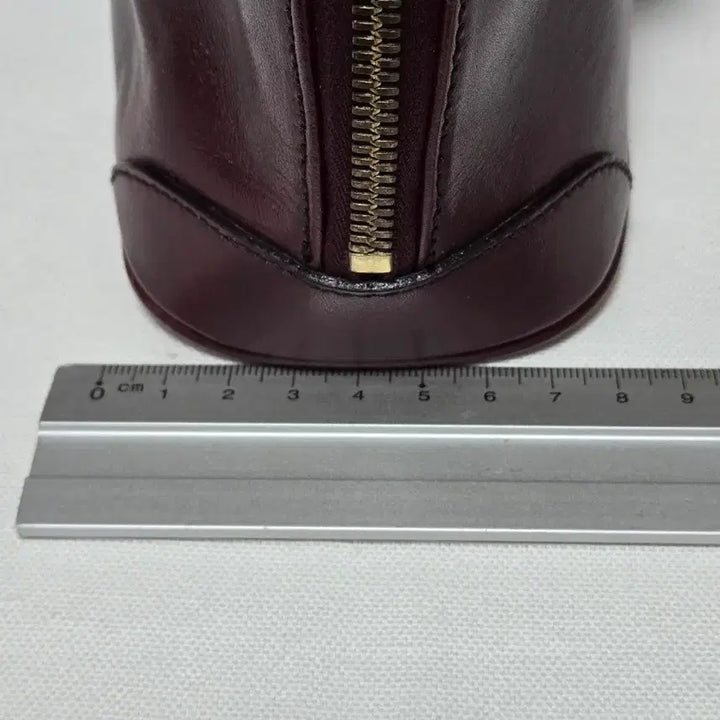[BUNJANG] AIGNER Burgundy Leather Tote Shoulder Bag / 아이그너 AIGNER 버건디 토트백 숄더백 체인 장식