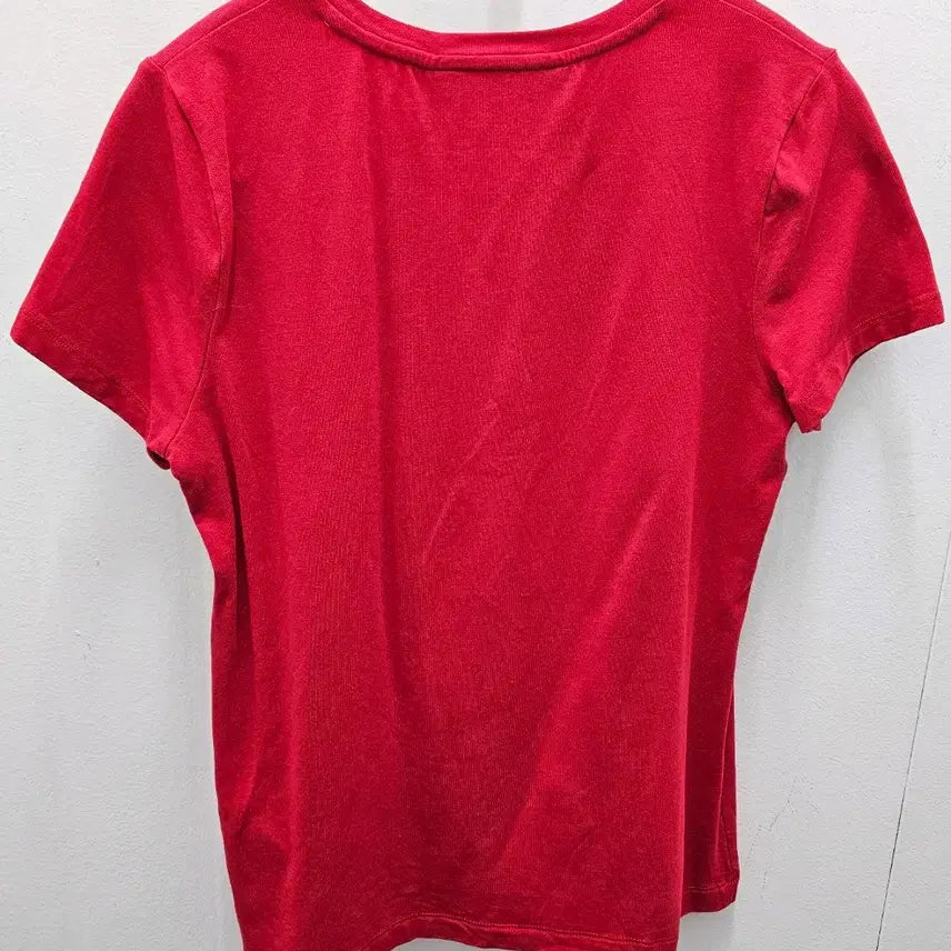 [SOLD OUT] DKNY 레드 반팔 티셔츠 골드 로고