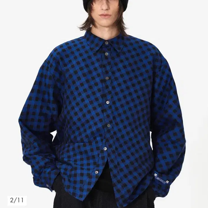 [BUNJANG] ADER Error Tenit Shirt M / 아더에러 블루셔츠 tenit-shirt m