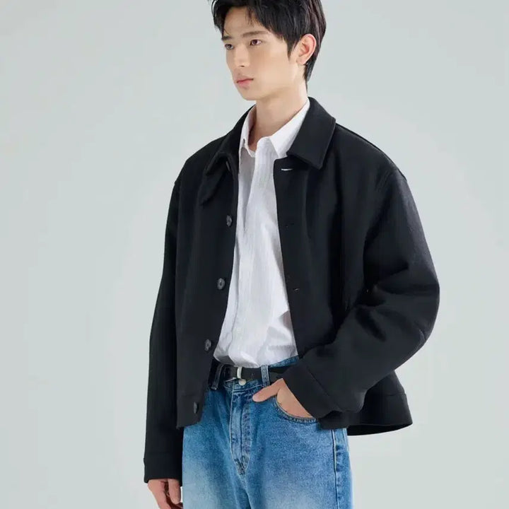 [BUNJANG] Z_fli:C Heavy Wool Blend Short Coat Jacket / 지플리시 숏코트 자켓 아우터 정장 블레이저 새상품 한정판 품절 선착순