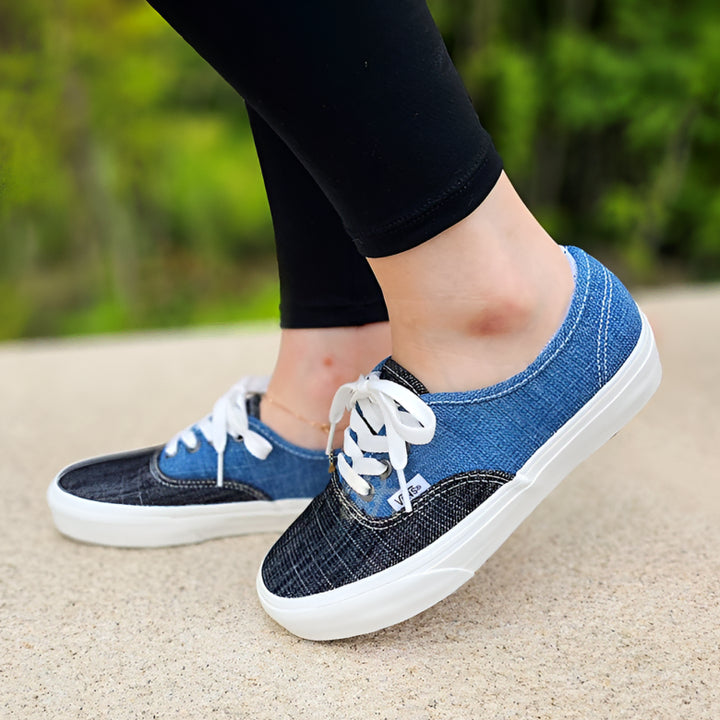 [BUNJANG] Vans Slip-On Denim Sneakers / 반스 슬립온 데님 스니커즈 235 VN000BW5Y6Z