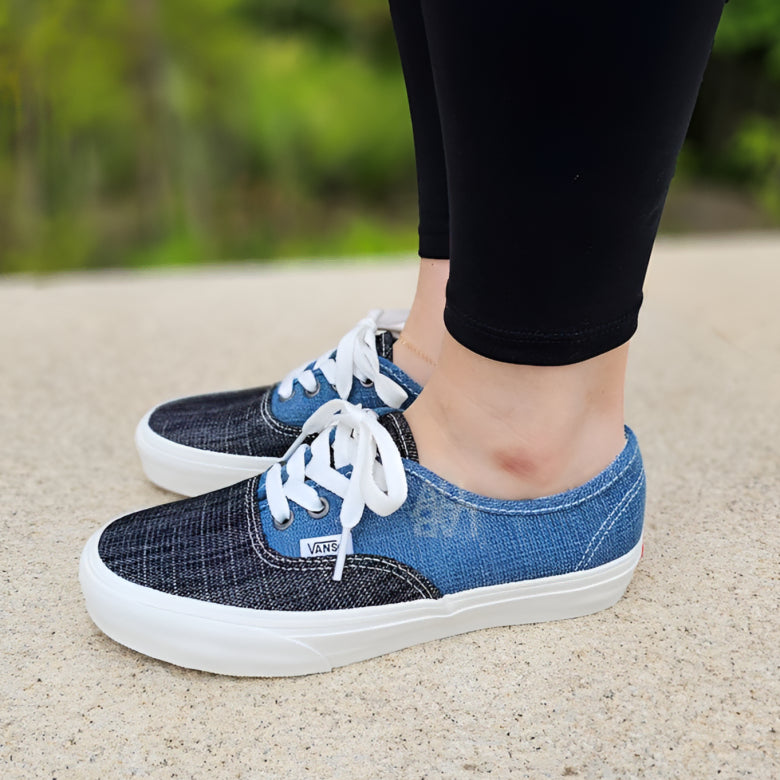 [BUNJANG] Vans Slip-On Denim Sneakers / 반스 슬립온 데님 스니커즈 235 VN000BW5Y6Z