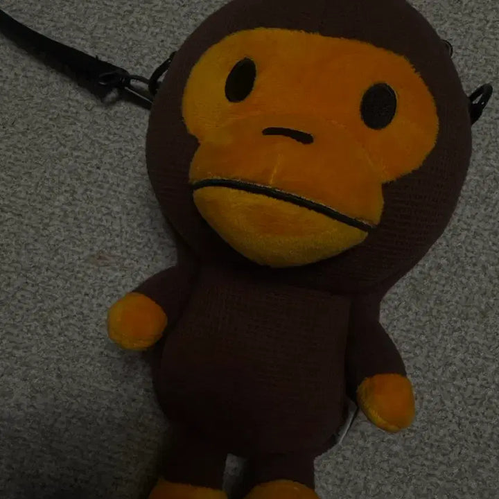 [BUNJANG] Bape Baby Milo Plush Crossbody Bag Brown / 베이프 베이비 마일로 플러시 크로스백 브라운