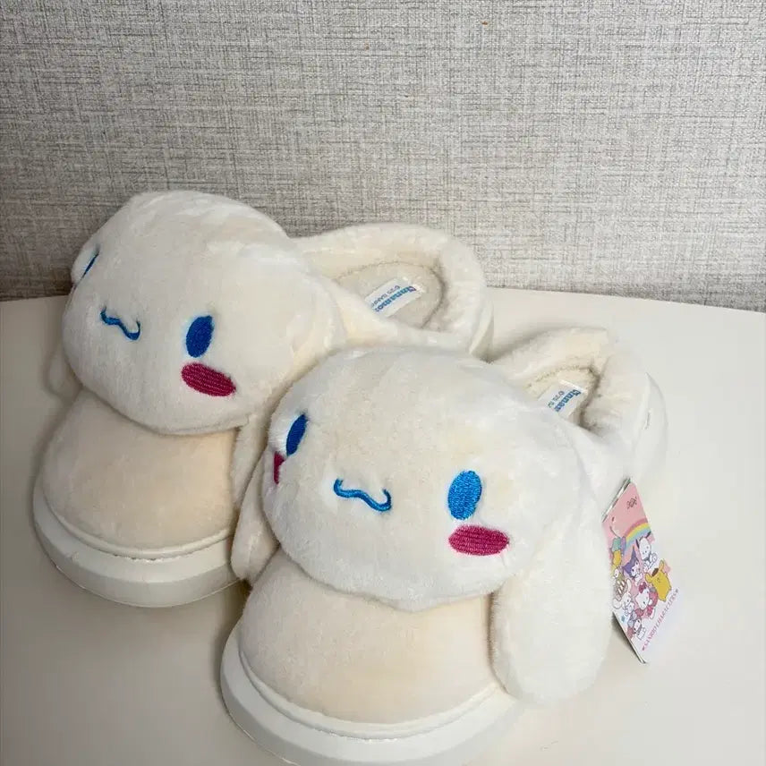 [BUNJANG] Sanrio Cinnamoroll Slippers / 산리오 시나모롤 털 실내화 슬리퍼 38-39