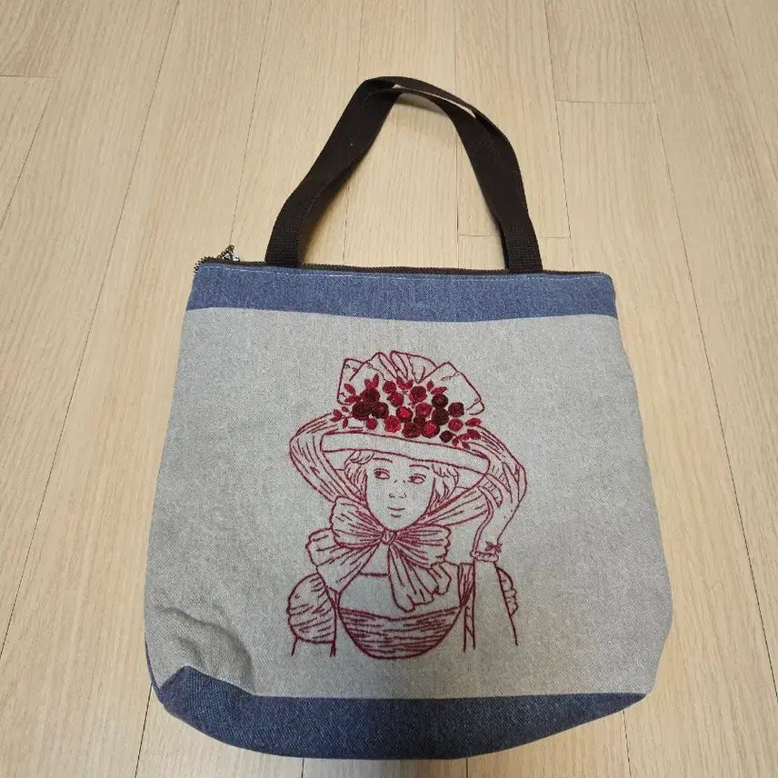 [BUNJANG] Handmade Embroidered Eco Bag / 수제 자수 에코백