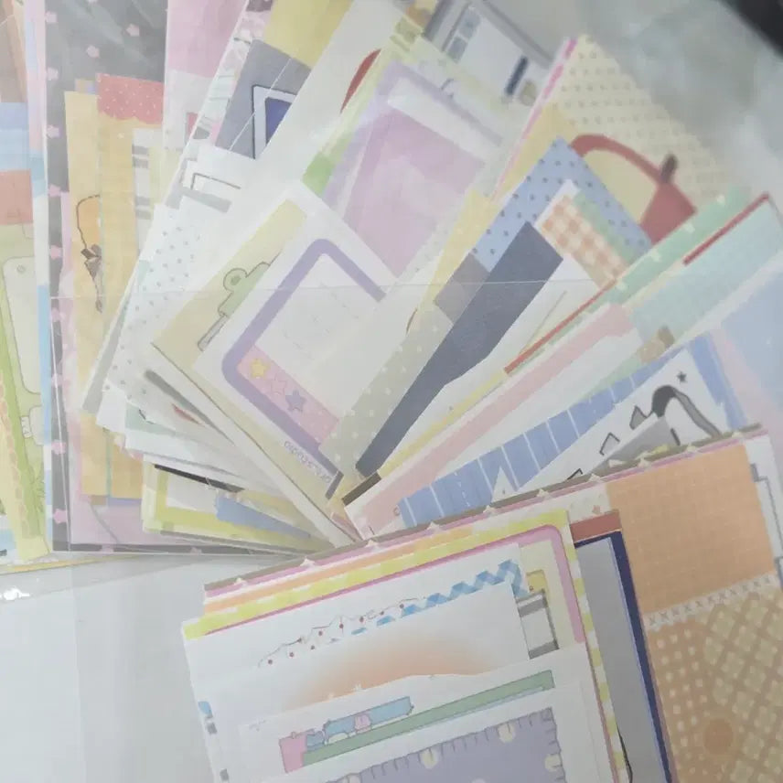 [BUNJANG] Random Paper Thing 20pcs / 노중복 랜덤 모조지 소분 팩 모조지띵 20장