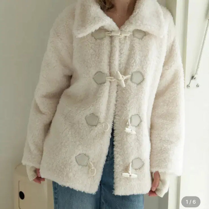 [BUNJANG] Leell Theff Double Fur Half Coat / 리엘 더플 퍼 하프 코트