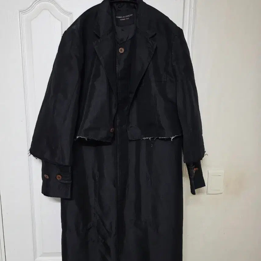 [SOLD OUT] 20AW 꼼데가르송 옴므플러스 케이프 코트 M 블랙