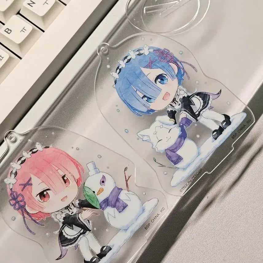 [BUNJANG] Re:Zero Ichiban Kuji Acrylic Stand Ram &amp; Rem Bundle Set / 리제로 이치방쿠지 아크릴 스탠드 람렘 일괄 판매