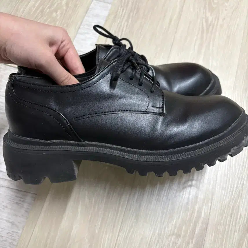 [BUNJANG] Mark Mork Black Platform Loafers Shoes 245 / 마크모크 통굽 블랙 로퍼 키높이 슈즈 로퍼 245