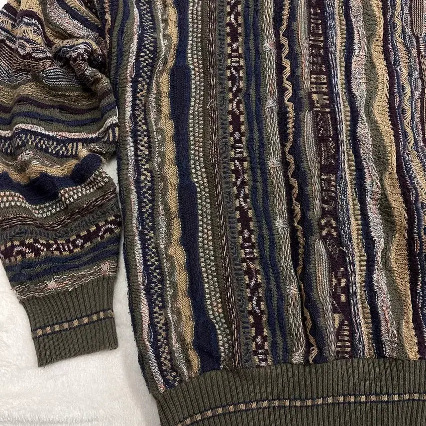 [BUNJANG] CROFT&amp;BARROW 3D Cable Knit Sweater / (L)CROFT&amp;BARROW 3D 케이블 니트