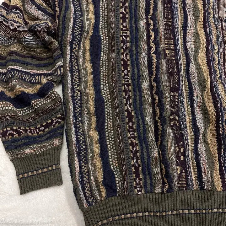 [BUNJANG] CROFT&amp;BARROW 3D Cable Knit Sweater / (L)CROFT&amp;BARROW 3D 케이블 니트