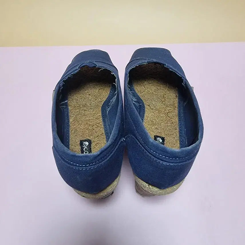 [BUNJANG] Blue Open-toe Wedge Heels / 블루 240 오픈토 웨지힐