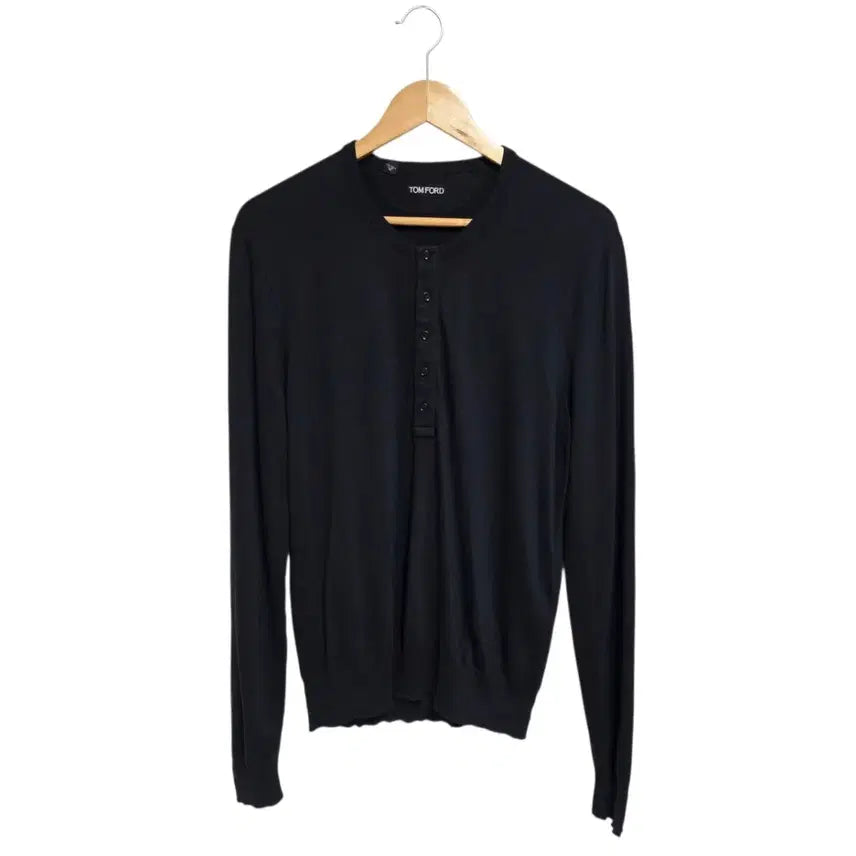 [BUNJANG] Tom Ford Henley Long Sleeve T-Shirt / 톰포드 헨리넥 긴팔 티셔츠