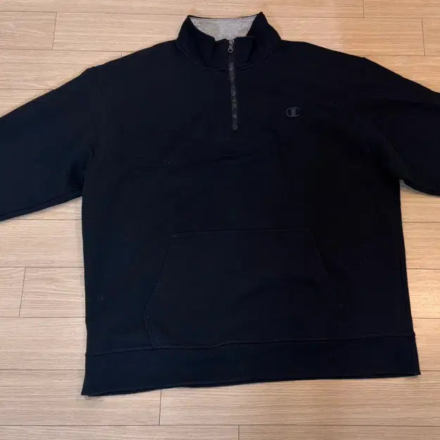 [BUNJANG] Champion Minimal Sweatshirt / 챔피온 반집업 코튼 미니멀 맨투맨