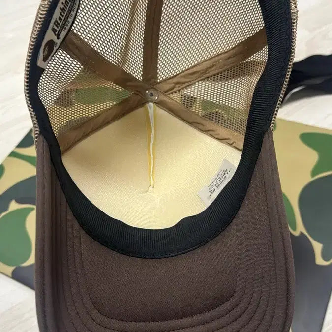 [BUNJANG] BAPE Mesh Cap Brown / BAPE 베이프 메쉬캡 브라운 + 쇼핑백