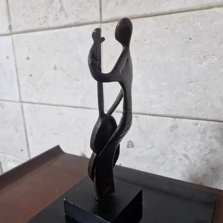 [BUNJANG] Contrabass Player Statue Ornament / 콘트라베이스 연주 동상 장식품