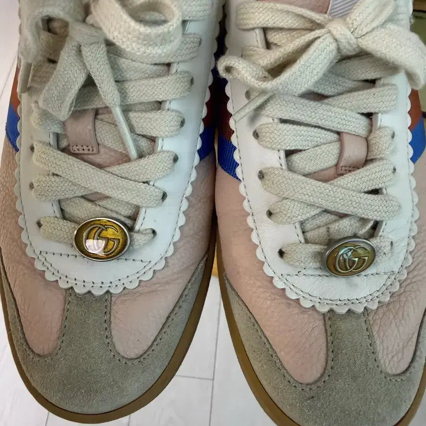 [BUNJANG] Gucci GG Logo Sneakers Pink / 구찌 GG 로고 스니커즈 핑크