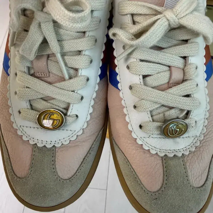 [BUNJANG] Gucci GG Logo Sneakers Pink / 구찌 GG 로고 스니커즈 핑크