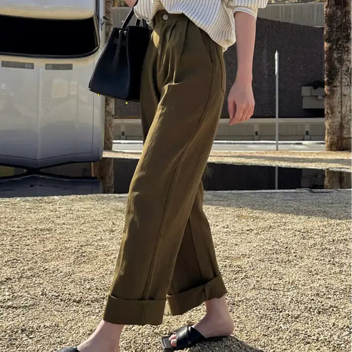 [BUNJANG] Monday Off Stripe Shirt &amp; Cotton Pants Bundle Set / 먼데이오프 셔츠,코튼팬츠