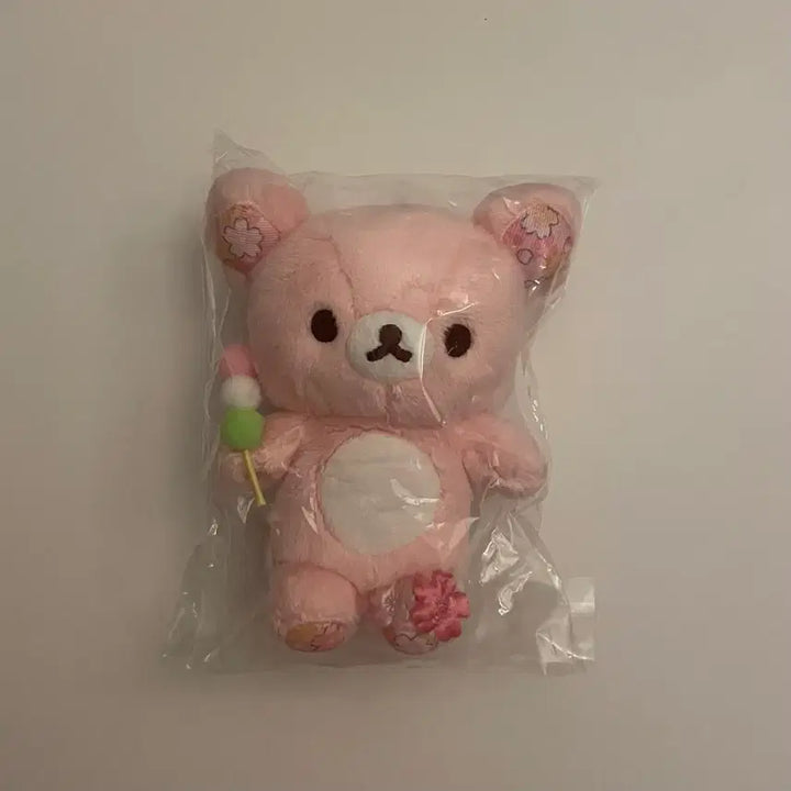 [BUNJANG] Rilakkuma Sakura Dango Cherry Blossom Mascot Tenori Plush / 리락쿠마 사쿠라 당고 벚꽃 키링 인형 마스코트 테노리