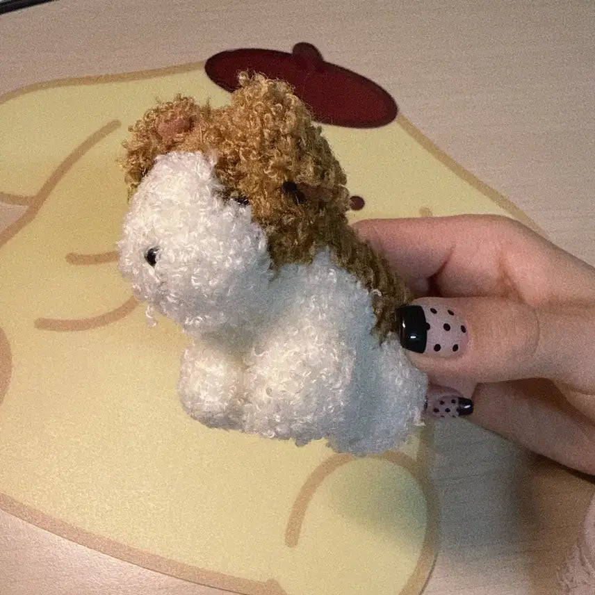 [BUNJANG] Sunlemon Ppoogeul Puppy Keyring Plush / 썬레몬 뽀글강아지 키링 인형