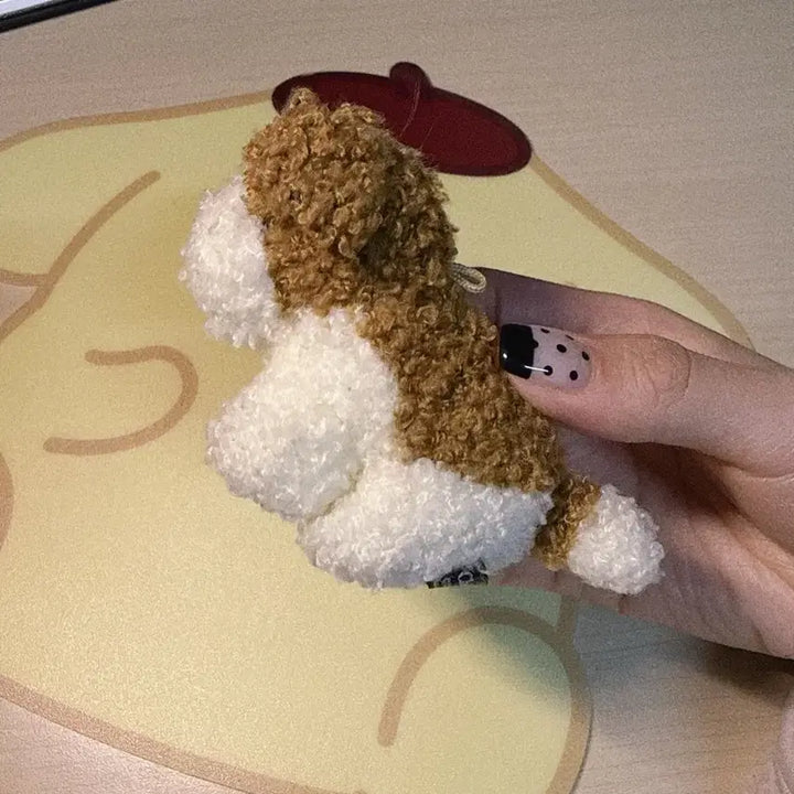 [BUNJANG] Sunlemon Ppoogeul Puppy Keyring Plush / 썬레몬 뽀글강아지 키링 인형