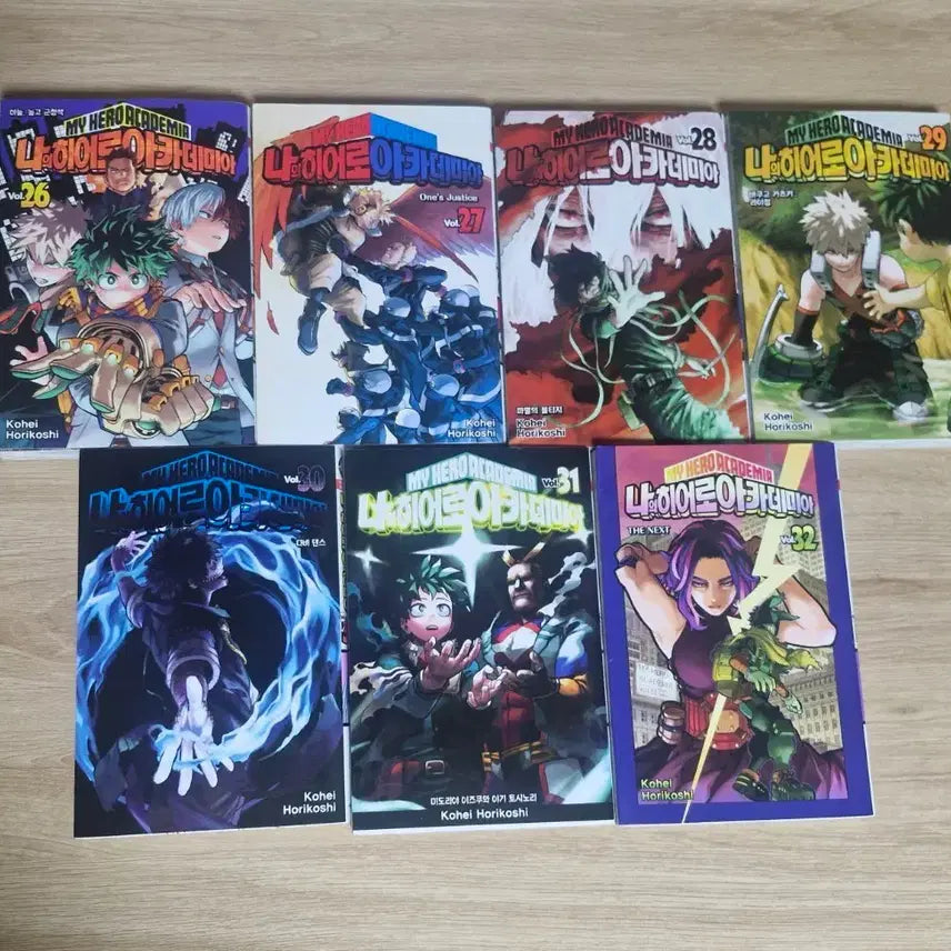 [BUNJANG] My Hero Academia Volume 26-32 Bundle Set / 나의 히어로 아카데미아 26~32 권 일괄판매합니다!