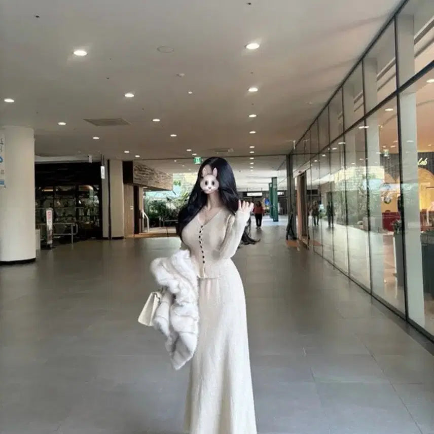 [BUNJANG] New Deep Line Set (Light Beige) / 수입의류 뉴 딥 라인 세트(라이트베이지 1장)