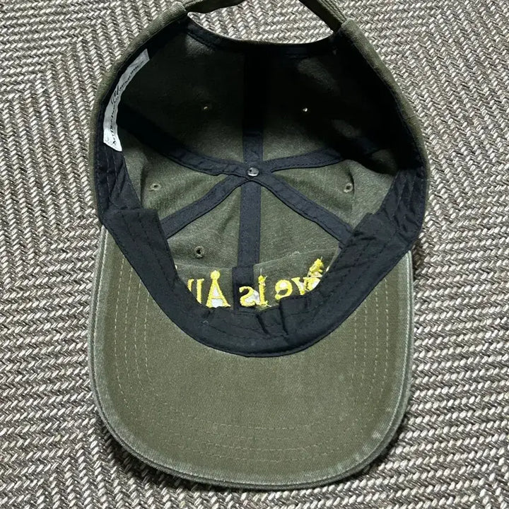 [BUNJANG] My Deep Blue Memories Love is All Khaki Cotton Baseball Cap / 마이딥블루메모리즈 love is all 카키 볼캡