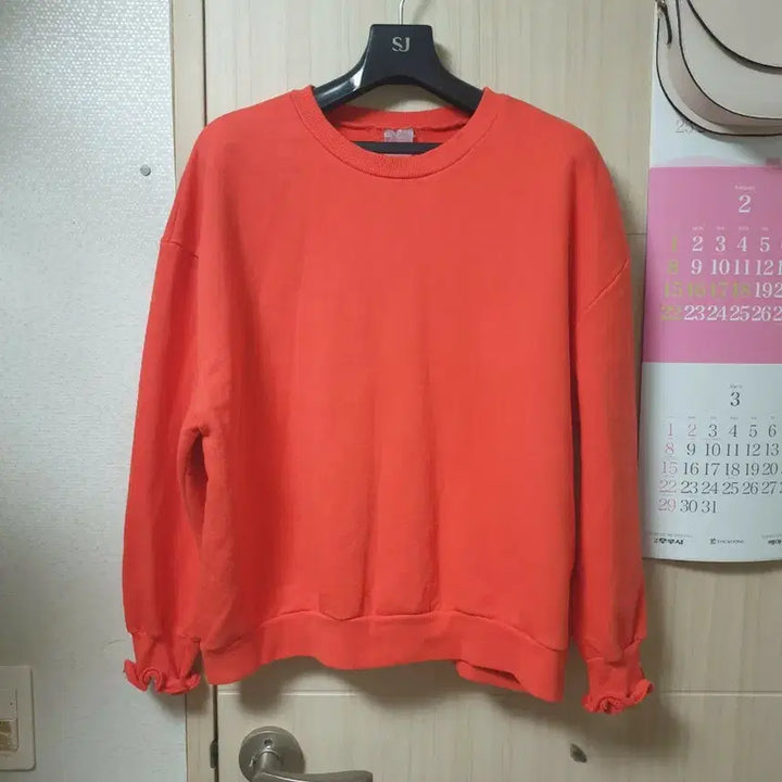 [BUNJANG] ECHOPARTY Orange Frill Detail Long Sleeve T-shirt / ECHOPARTY 티셔츠
