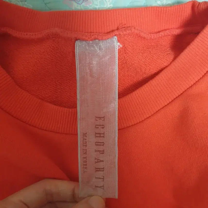 [BUNJANG] ECHOPARTY Orange Frill Detail Long Sleeve T-shirt / ECHOPARTY 티셔츠