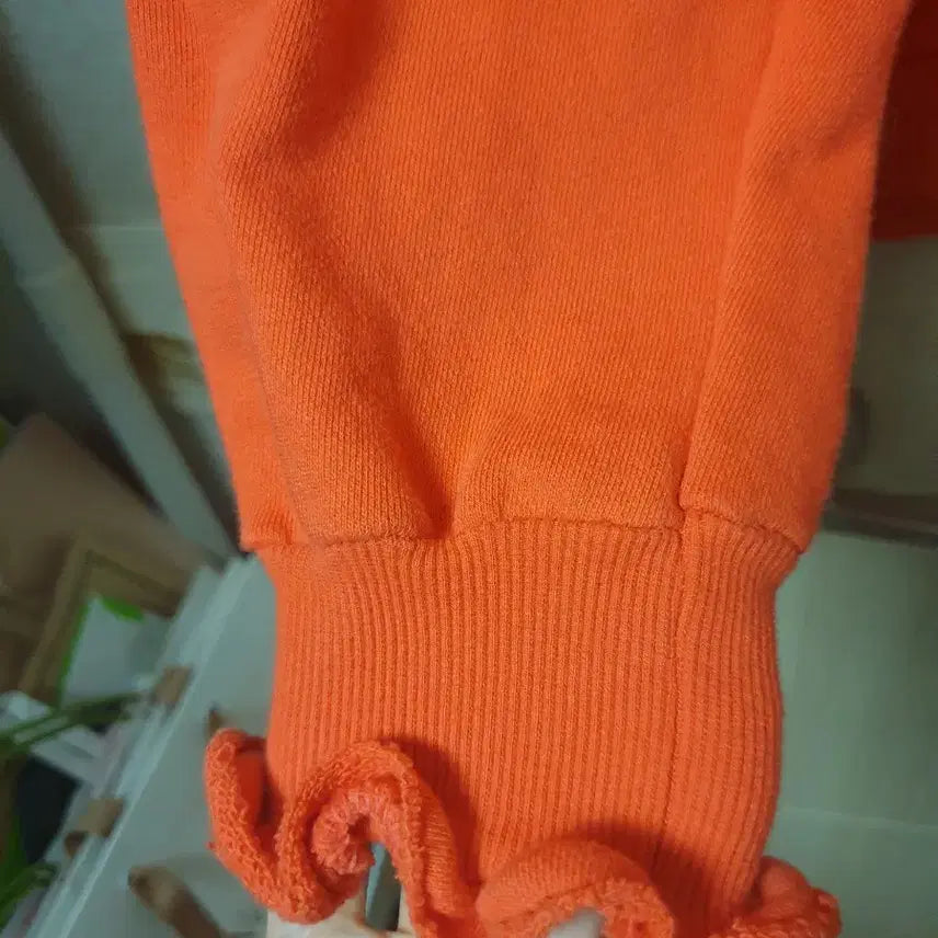 [BUNJANG] ECHOPARTY Orange Frill Detail Long Sleeve T-shirt / ECHOPARTY 티셔츠