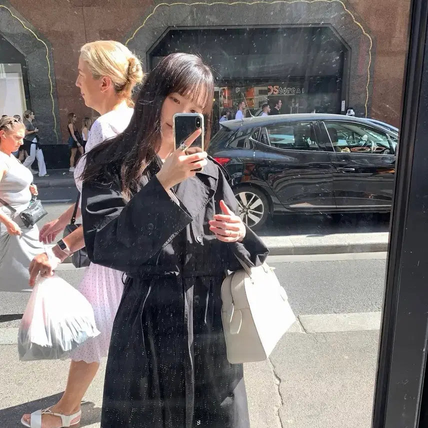 [BUNJANG] Lerobe Heritage Trench Coat - Black / lerobe 르로브 헤리티지 트렌치코트 블랙