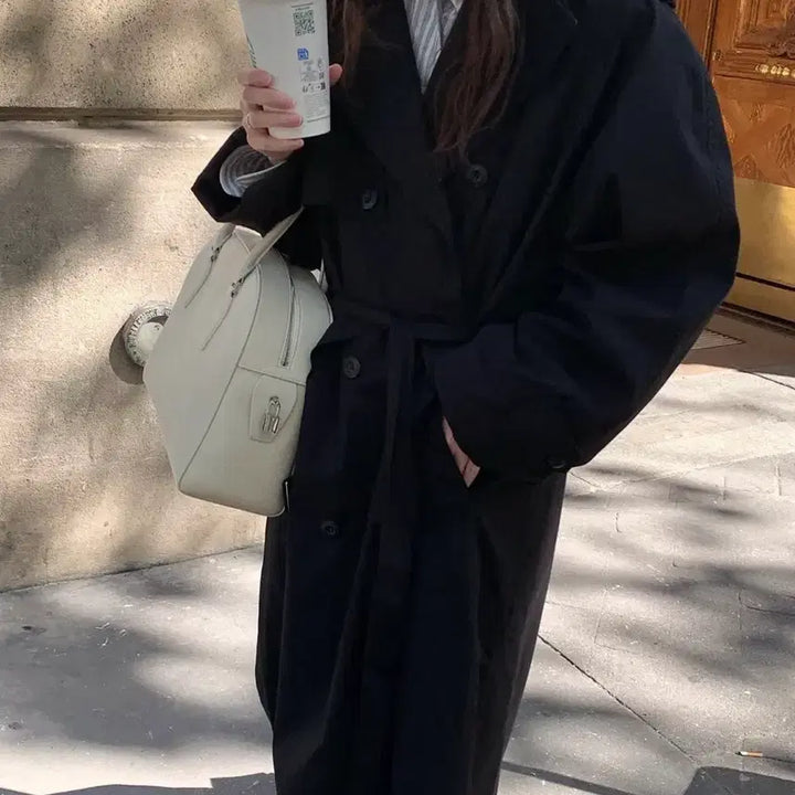 [BUNJANG] Lerobe Heritage Trench Coat - Black / lerobe 르로브 헤리티지 트렌치코트 블랙