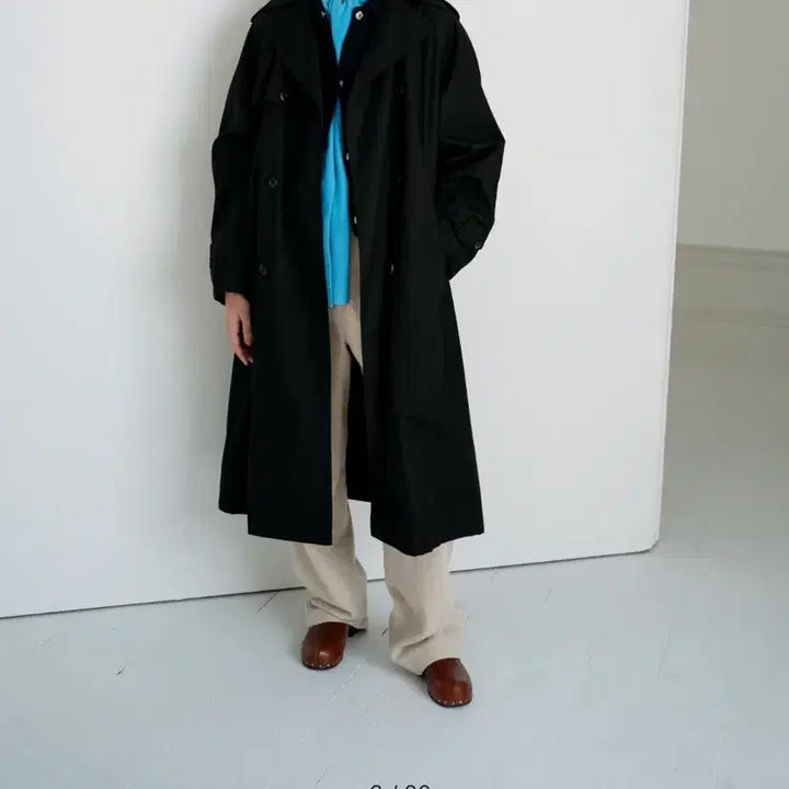 [BUNJANG] Lerobe Heritage Trench Coat - Black / lerobe 르로브 헤리티지 트렌치코트 블랙