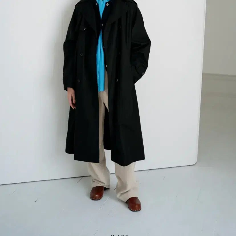 [BUNJANG] Lerobe Heritage Trench Coat - Black / lerobe 르로브 헤리티지 트렌치코트 블랙