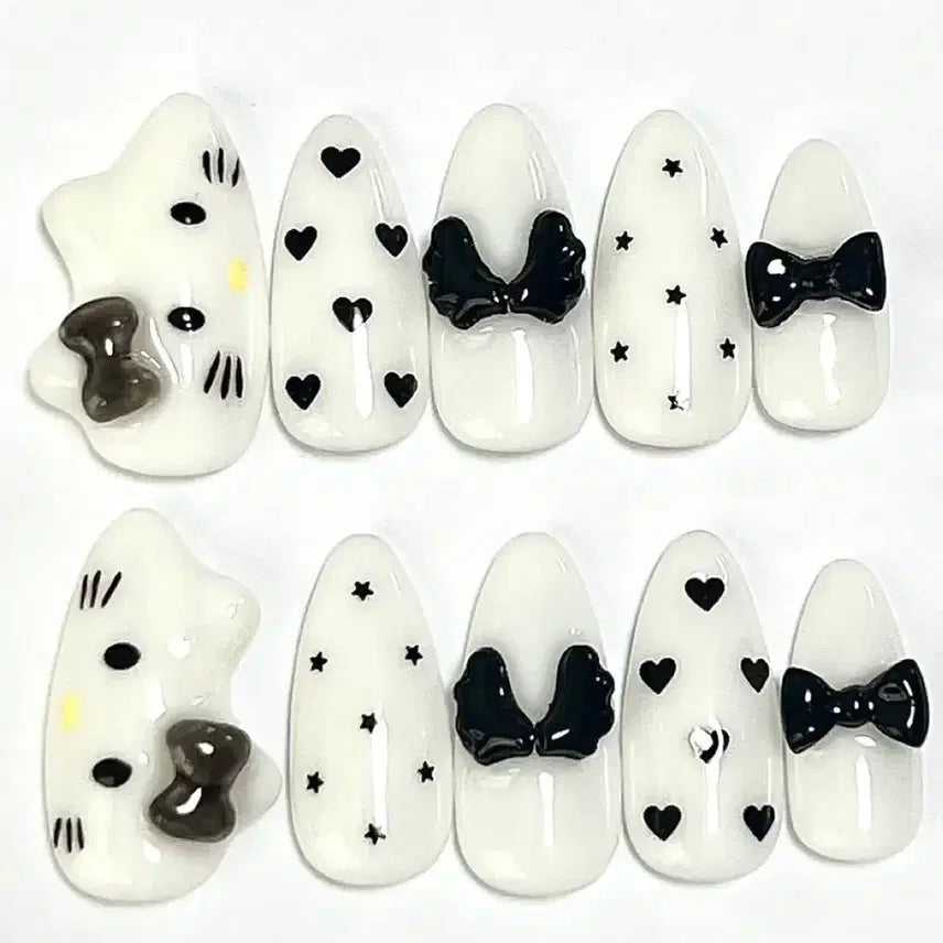 [BUNJANG] Handmade Nail Tips / 가로키티 수제네일팁