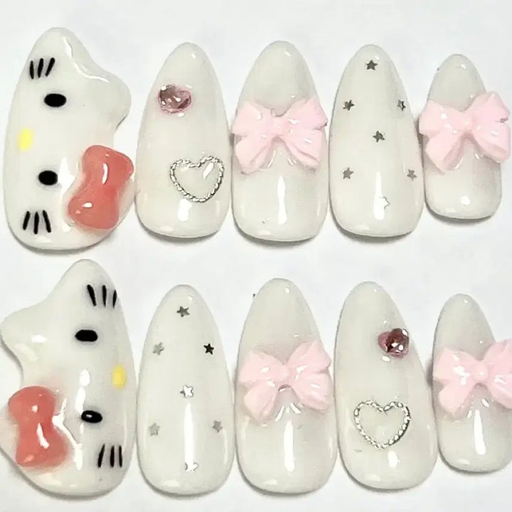 [BUNJANG] Handmade Nail Tips / 가로키티 수제네일팁