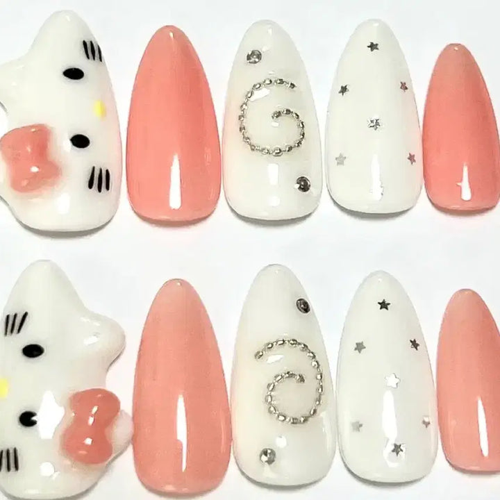 [BUNJANG] Handmade Nail Tips / 가로키티 수제네일팁