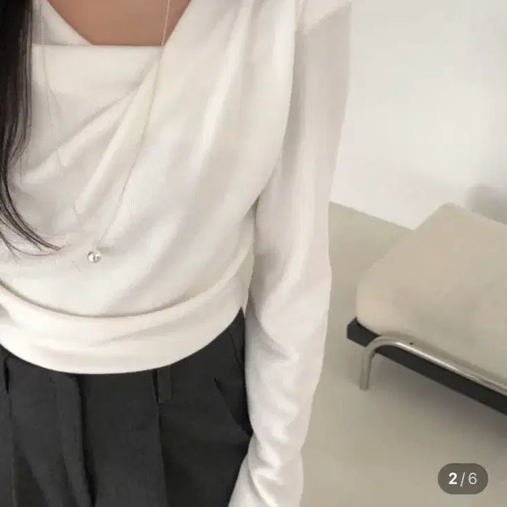 [BUNJANG] Drape T-Shirt - New / 드레이프티셔츠 미착용새상품