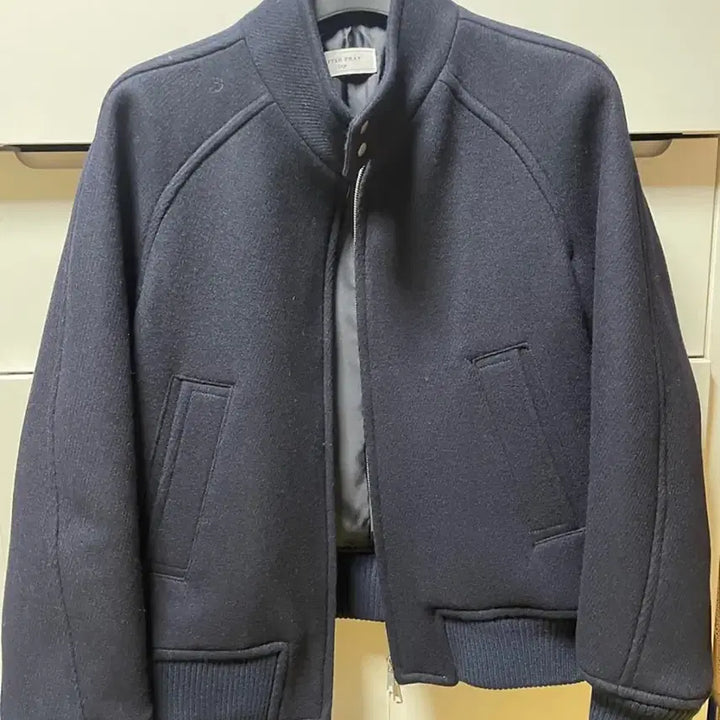 [BUNJANG] Afterpray Regaz Harrington Blouson Navy L / 애프터프레이 리가즈 해링턴 블루종 네이비 L